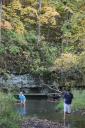 Kent and Jensen in the river